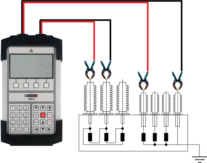 TWR-H手持式變比測(cè)試儀連接示意圖